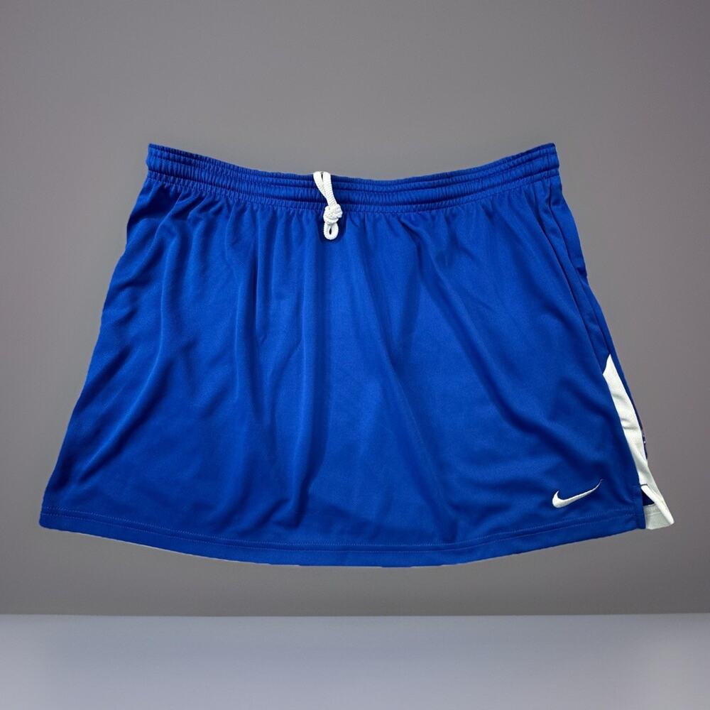Nike Dri Fit Athletic Tennis Skort Skirt Blue Womens XL -496
